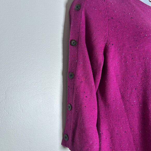 Talbots Women's Kitty Tweed Open Neck Shift Sweater Dress XL Petite New - Picture 3 of 10